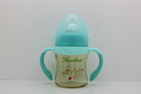 貝臣150ml 寬口PPSU帶手柄自動(dòng)吸奶瓶