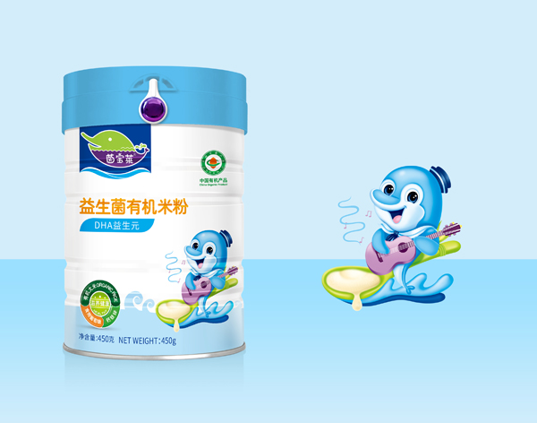 茵寶萊益生菌有機米粉-DHA益生元罐裝