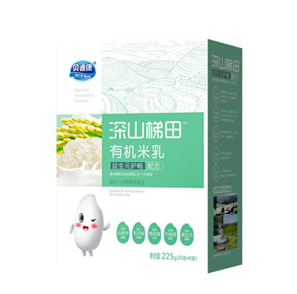 貝迪康深山梯田有機米乳-益生元護暢配方 盒裝