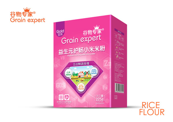 谷物專家益生元護(hù)暢小米米粉-五谷鮮蔬多維 盒裝