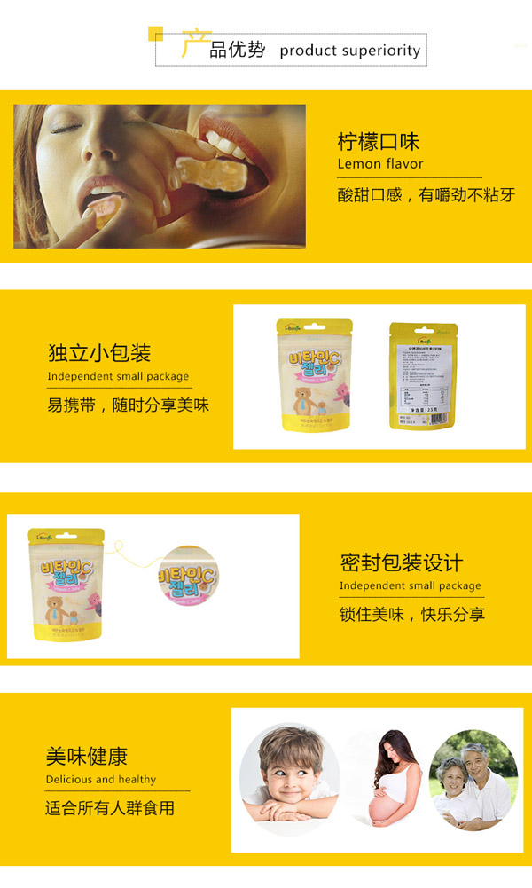 i-Bonse伊博恩斯維生素C軟糖產品優(yōu)勢
