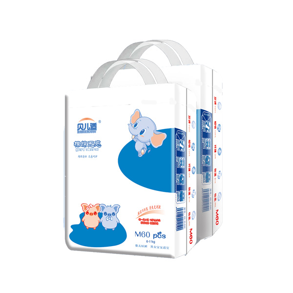 貝兒適棉綿無(wú)感尿褲M60