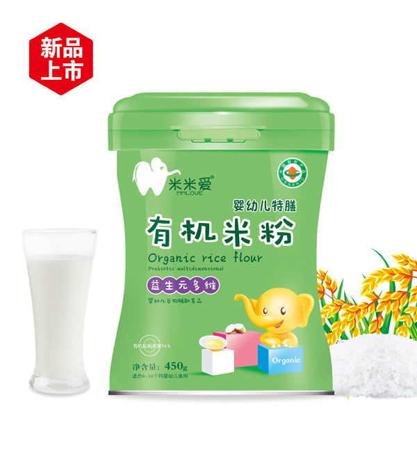 米米愛有機(jī)米粉 益生元多維 聽裝