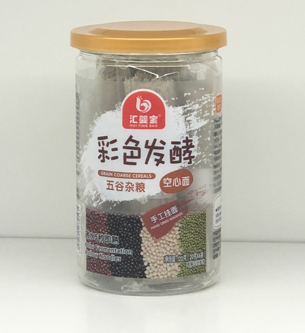 匯嬰寶彩色發(fā)酵空心面-五谷雜糧