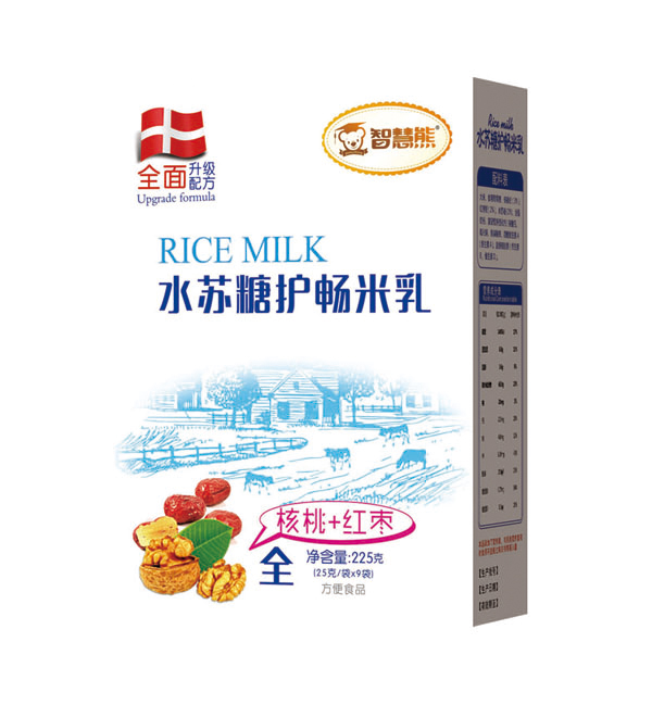 智慧熊水蘇糖護(hù)暢米乳-核桃+紅棗 盒裝