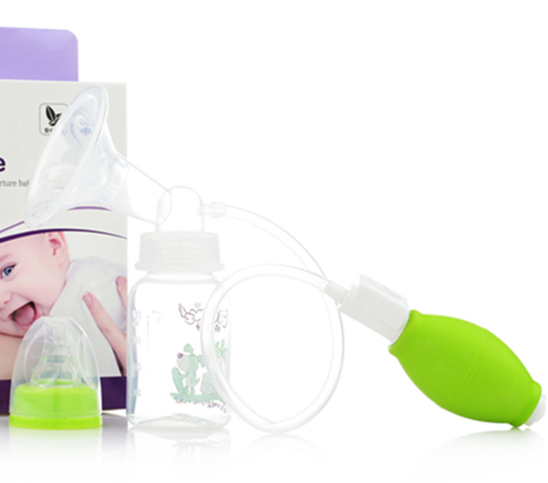 媽咪王子手壓式吸奶器 綠色