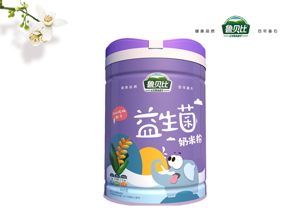 魯貝比益生菌奶米粉聽(tīng)裝-DHA核桃配方