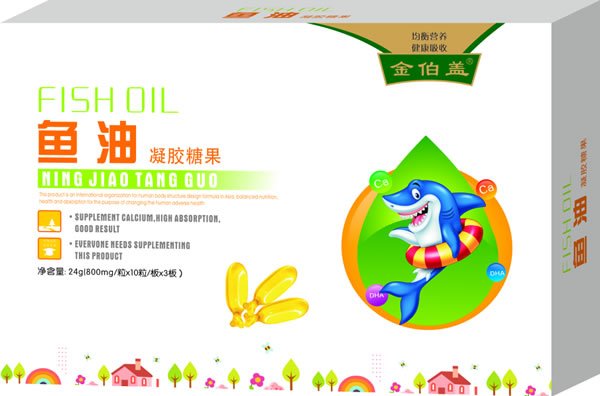 金伯蓋魚油凝膠糖果