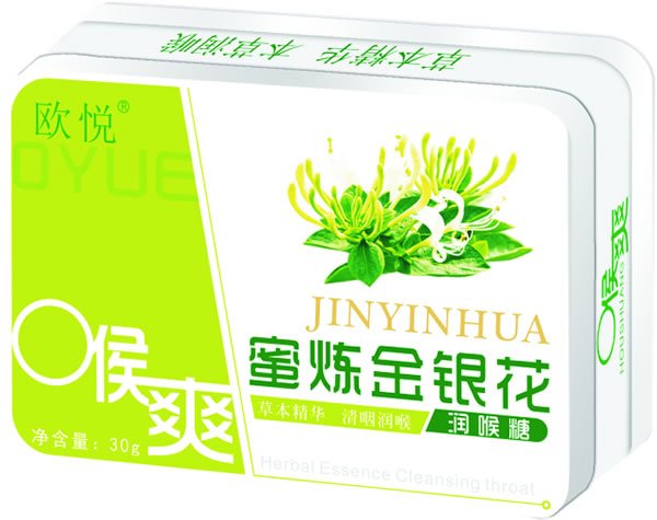 歐悅蜜煉金銀花潤(rùn)喉糖