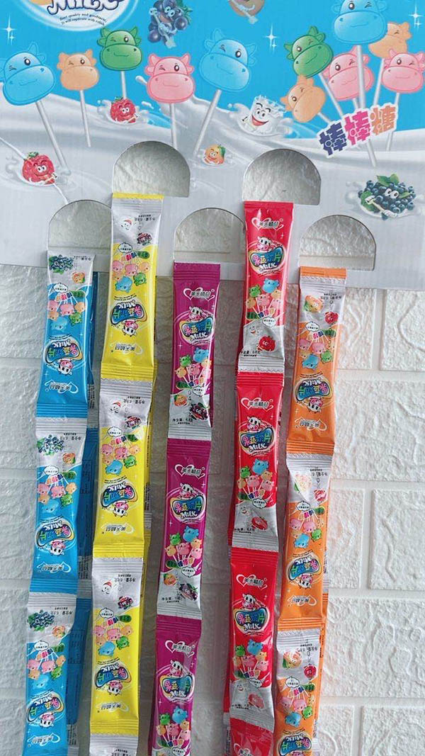 美天植益果蔬奶片展示