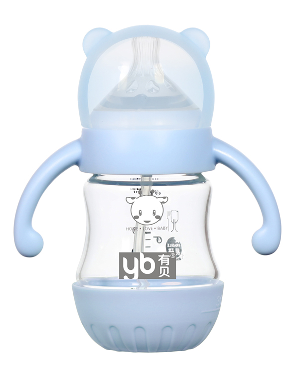 有貝玻璃奶瓶4059 藍色