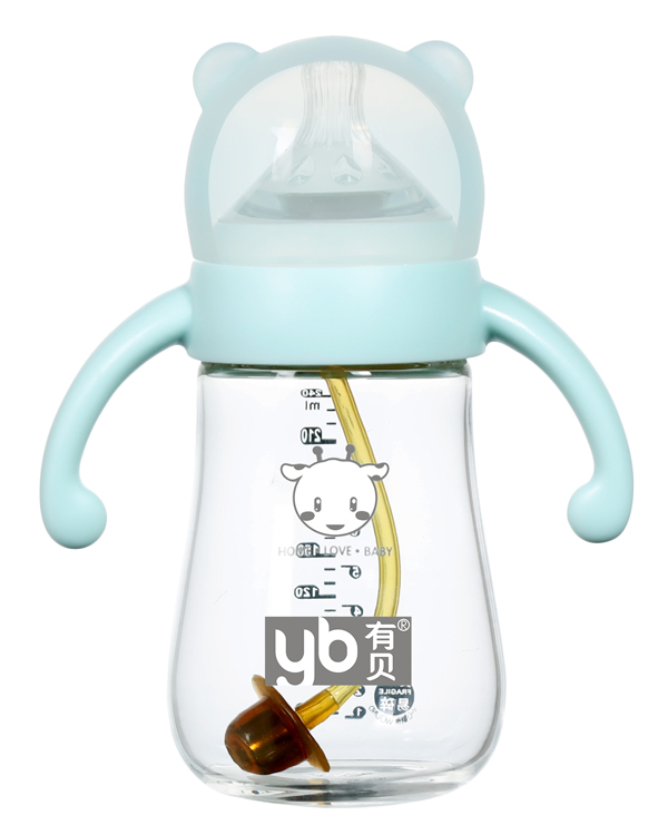 有貝玻璃奶瓶4103 綠色