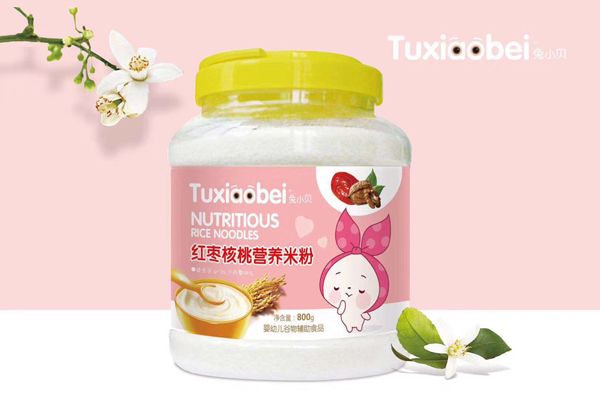 兔小貝紅棗核桃營養(yǎng)米粉