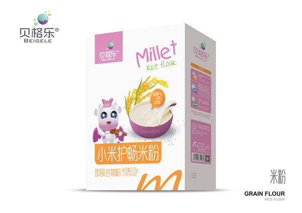 貝格樂小米護暢米粉-胡蘿卜+鈣 盒裝