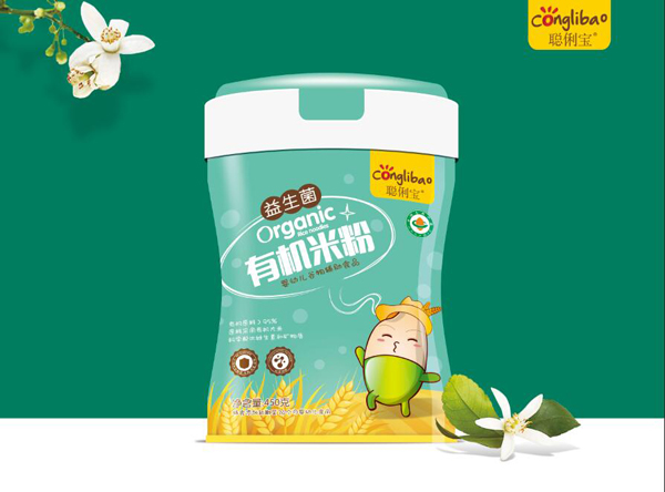 聰俐寶益生菌有機(jī)米粉 聽(tīng)裝