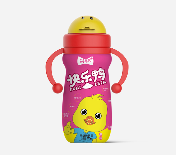 興生代快樂(lè)鴨果奶味飲品 紅色 230ml