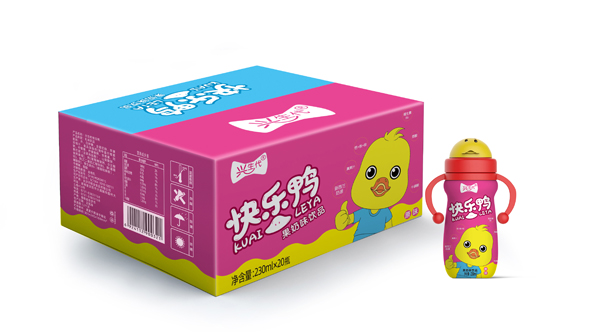 興生代快樂(lè)鴨果奶味飲品 原味紅色