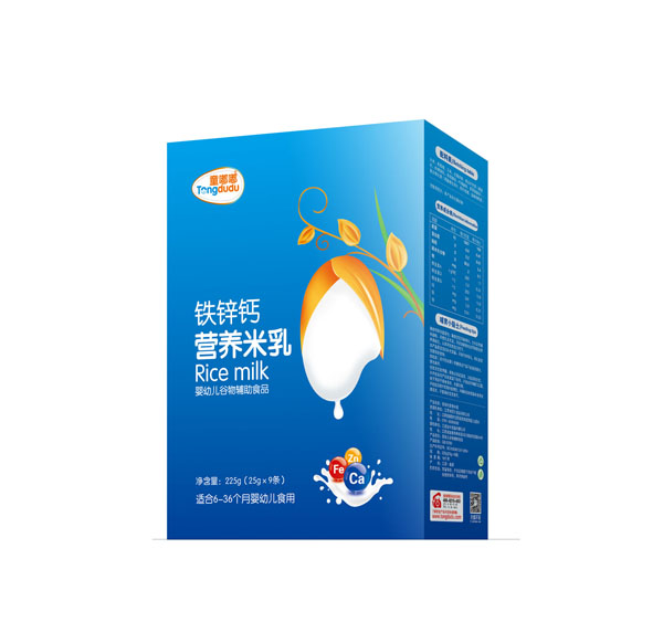 童嘟嘟鐵鋅鈣營(yíng)養(yǎng)米乳 盒裝