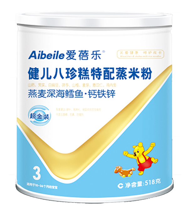 愛蓓樂健兒八珍糕特配蒸米粉(大圓型鐵罐) 燕麥深海鱈魚鈣鐵鋅.jpg