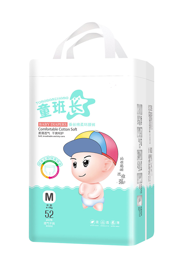 童班長(zhǎng)蠶絲棉柔環(huán)腰褲M52