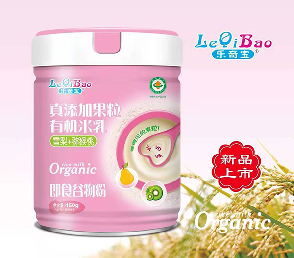 樂(lè)奇寶真添加果粒有機(jī)米乳 雪梨+獼猴桃