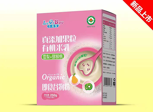 樂(lè)奇寶真添加果粒有機(jī)米乳盒裝 雪梨+獼猴桃
