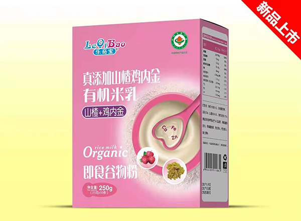 樂(lè)奇寶真添加山楂雞內(nèi)金有機(jī)米乳盒裝 山楂+雞內(nèi)金