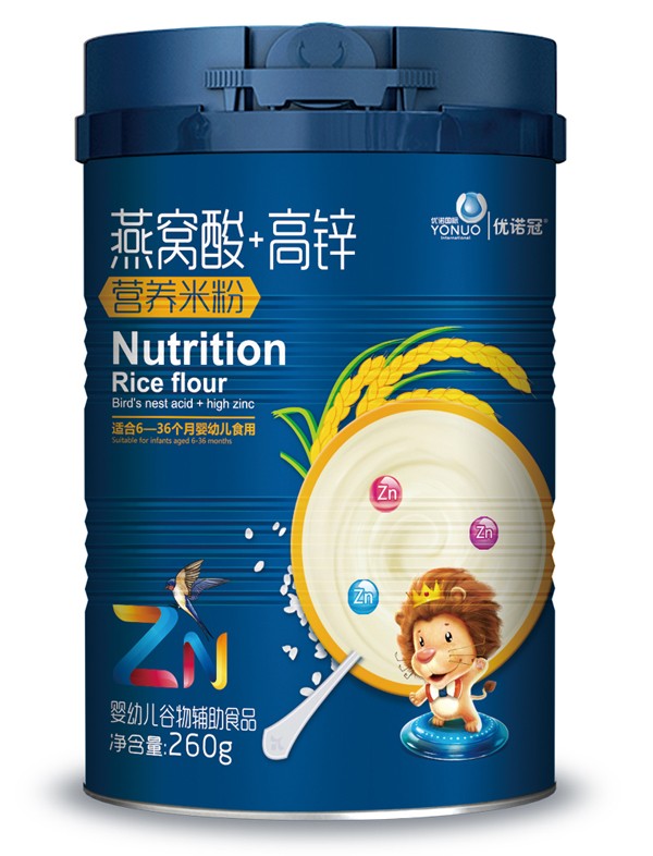 優(yōu)諾冠燕窩酸高鋅營養(yǎng)米粉