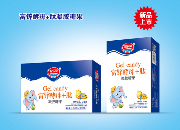 聰樂貝富鋅酵母+肽凝膠糖果 盒裝