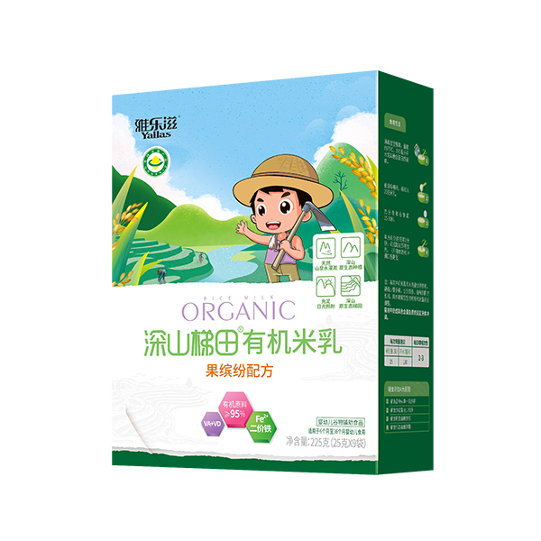 雅樂滋深山梯田有機米乳 果繽紛配方 盒裝
