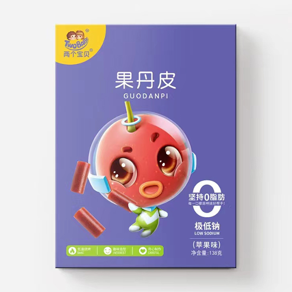 兩個(gè)寶貝果丹皮-蘋果味