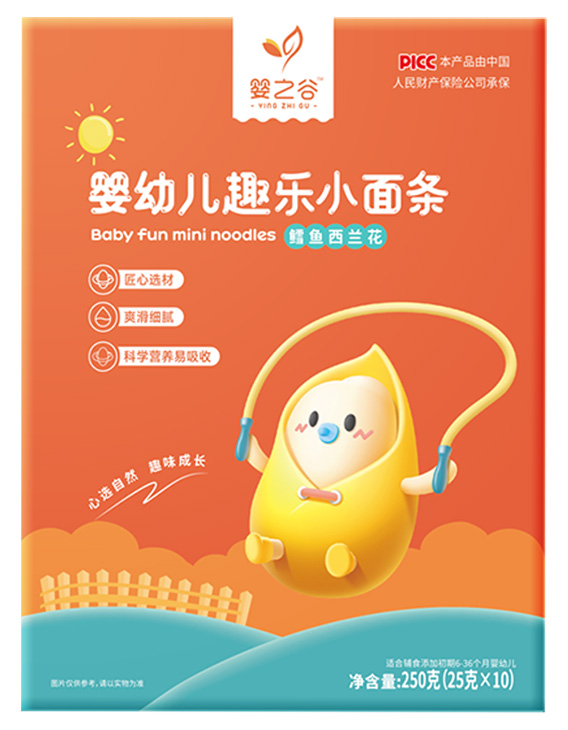 嬰之谷嬰幼兒趣樂(lè)小面條-鱈魚西蘭花