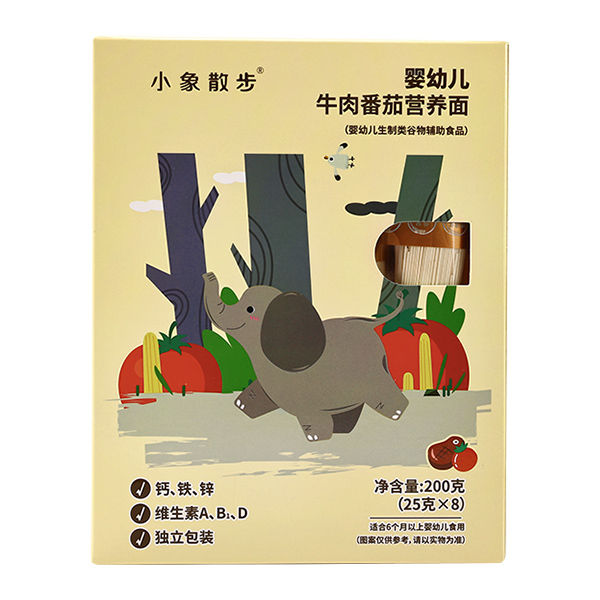 小象散步嬰幼兒營(yíng)養(yǎng)面-牛肉番茄