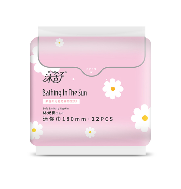 沐舒沐光棉衛(wèi)生巾迷你巾180mm 12片