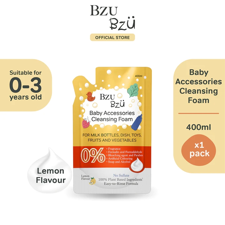 BZU BZU 嬰兒配件潔面泡沫補充裝檸檬味400ml.jpg BZU BZU 嬰兒配件潔面泡沫補充裝檸檬味400ml.jpg