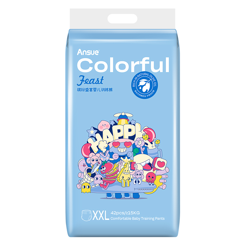 繽紛盛宴嬰兒訓(xùn)練褲XXL