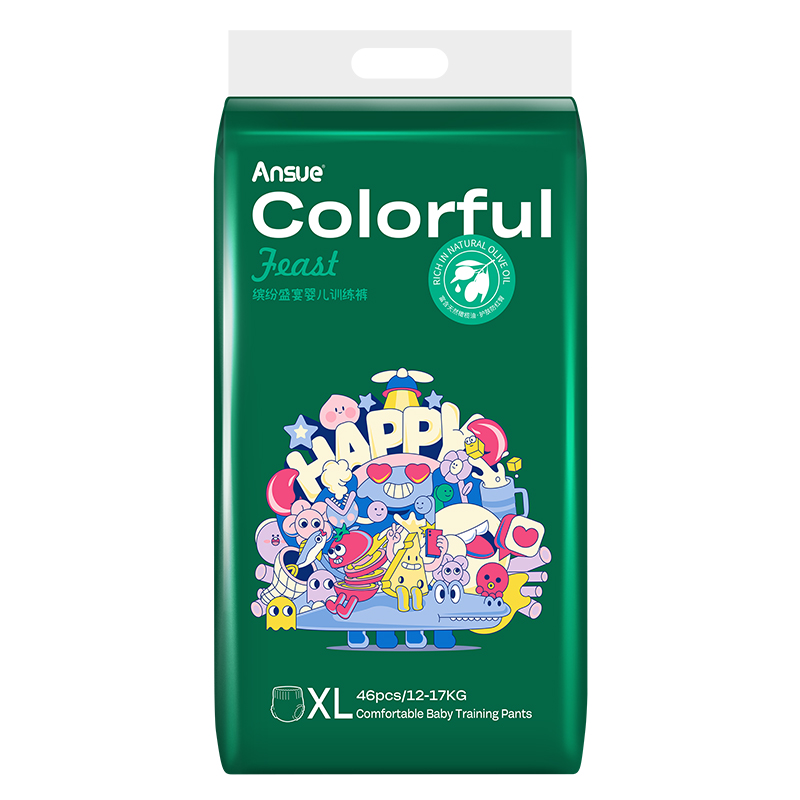 繽紛盛宴嬰兒訓(xùn)練褲XL