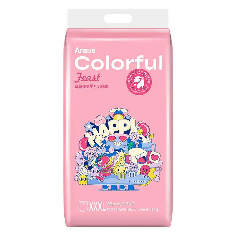 繽紛盛宴嬰兒訓(xùn)練褲XXXL