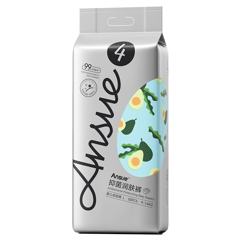 Ansue安秀抑菌潤(rùn)膚嬰兒紙尿褲L