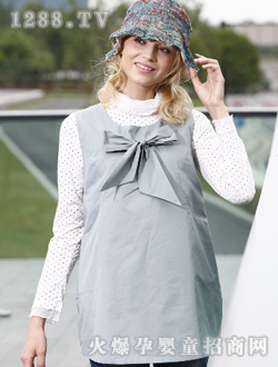 也諾可系蝴蝶結背心