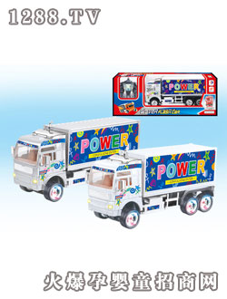 仁達音樂、閃燈搖擺貨柜車