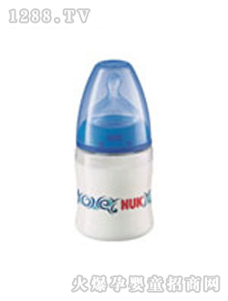 NUK新型寬口PC彩色奶瓶（帶1號(hào)寬口仿真通氣奶嘴）