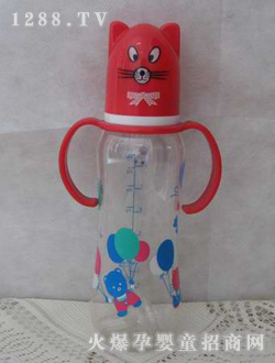 喜悅8安士弧形雙耳貓蓋奶瓶