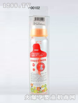 奧兒寶超薄晶鉆玻璃奶瓶250ml