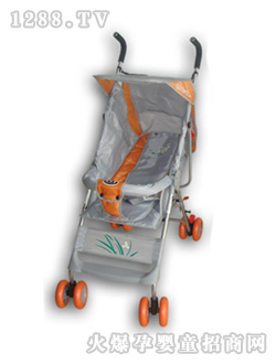 小貝樂(lè)兒童傘柄車T-116灰色