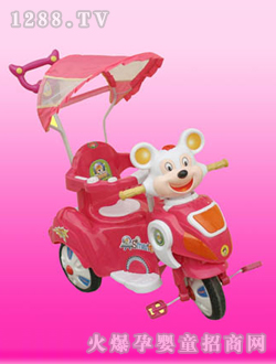 兒童三輪車(chē)米奇系列紅色