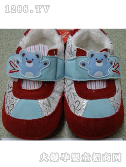 麗嬰房藍(lán)色小熊yinge鞋