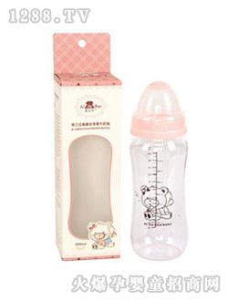 寬口徑高硼硅玻璃大奶瓶