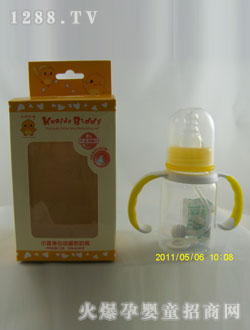 PP標口小直身握把自動奶瓶