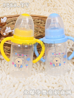 皇家寶貝母乳實(shí)感直圓把手奶瓶